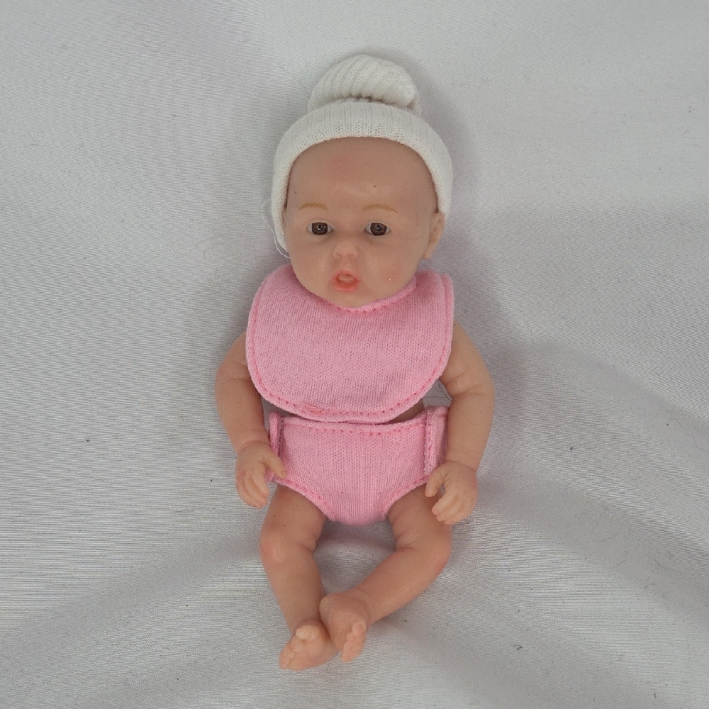 Silicone Baby Doll 6" Anatomically Correct Micro Newborn
